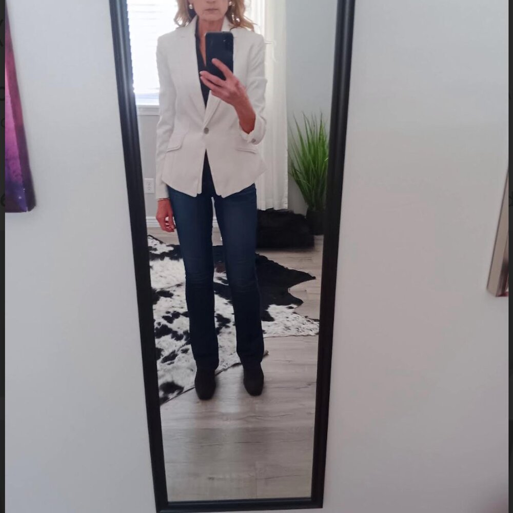WHBM White Blazer